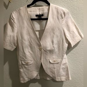 Jared Ross linen blend jacket women size 4